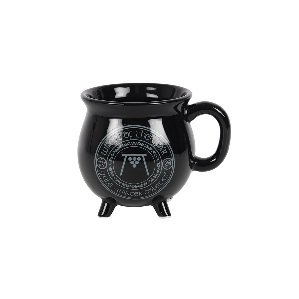 Yule Colour Changing Cauldron Mug by Anne Stokes - ScentiMelti Home Fragrance, Beauty & Gifts UK