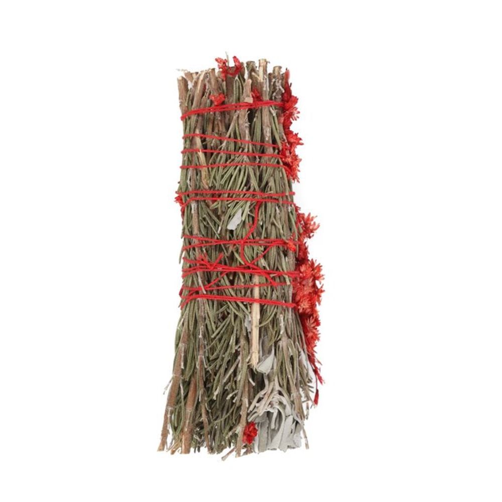 6in Ritual Wand Smudge Stick with Rosemary, Sage and Red Jasper - ScentiMelti  6in Ritual Wand Smudge Stick with Rosemary, Sage and Red Jasper