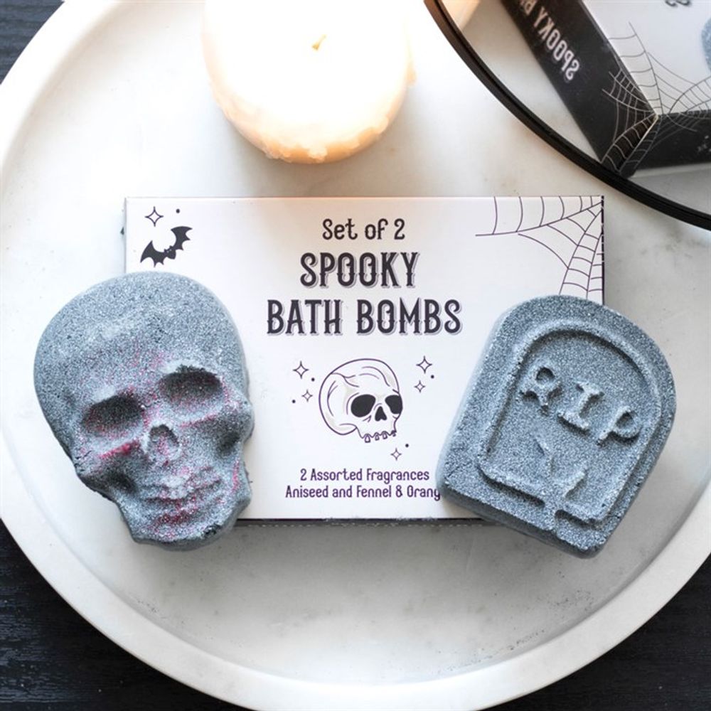 Set of 2 Spooky Aniseed, Fennel & Orange Bath Bombs - ScentiMelti  Set of 2 Spooky Aniseed, Fennel & Orange Bath Bombs