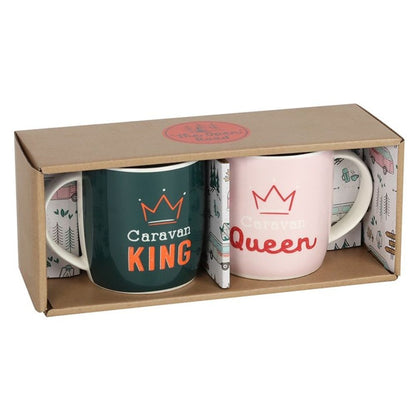 Caravan King and Queen Mug Set - ScentiMelti  Caravan King and Queen Mug Set