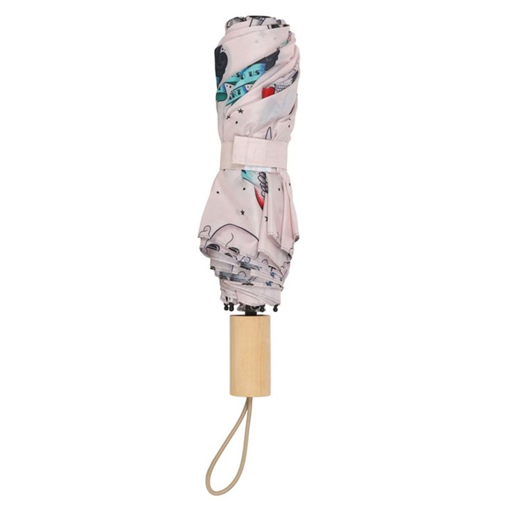 Tattoo Print Travel Umbrella - ScentiMelti Home Fragrance, Beauty & Gifts UK