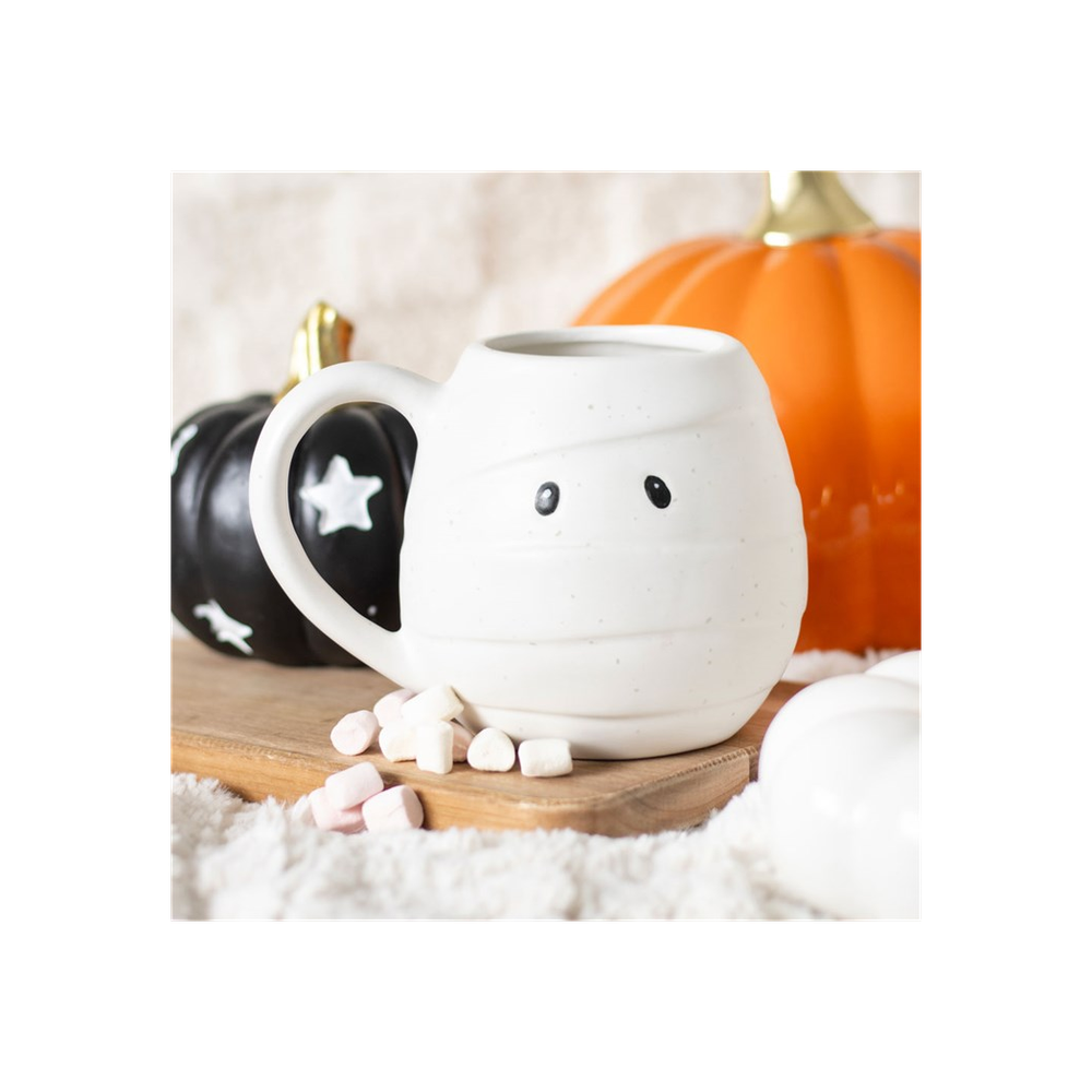 Mummy Shaped Rounded Mug - ScentiMelti  Mummy Shaped Rounded Mug