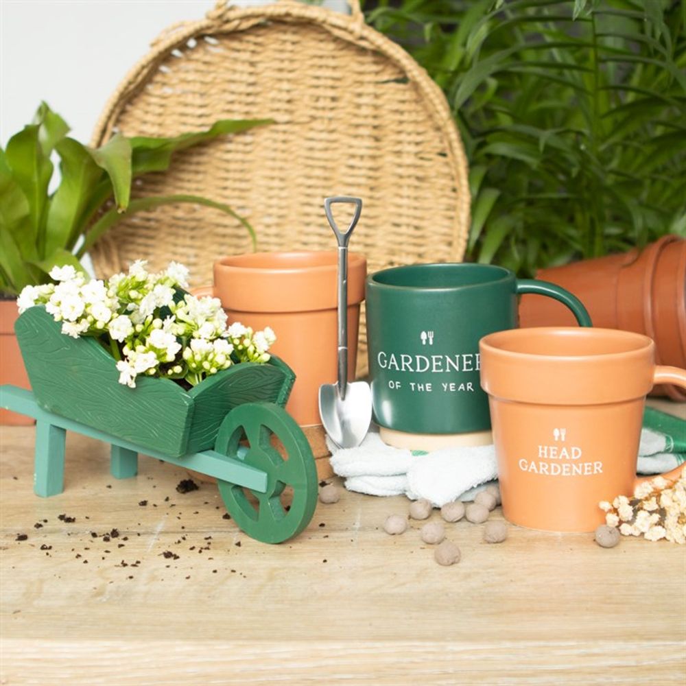 Plain Plant Pot Ceramic Mug and Shovel Spoon - ScentiMelti Home Fragrance, Beauty & Gifts UK