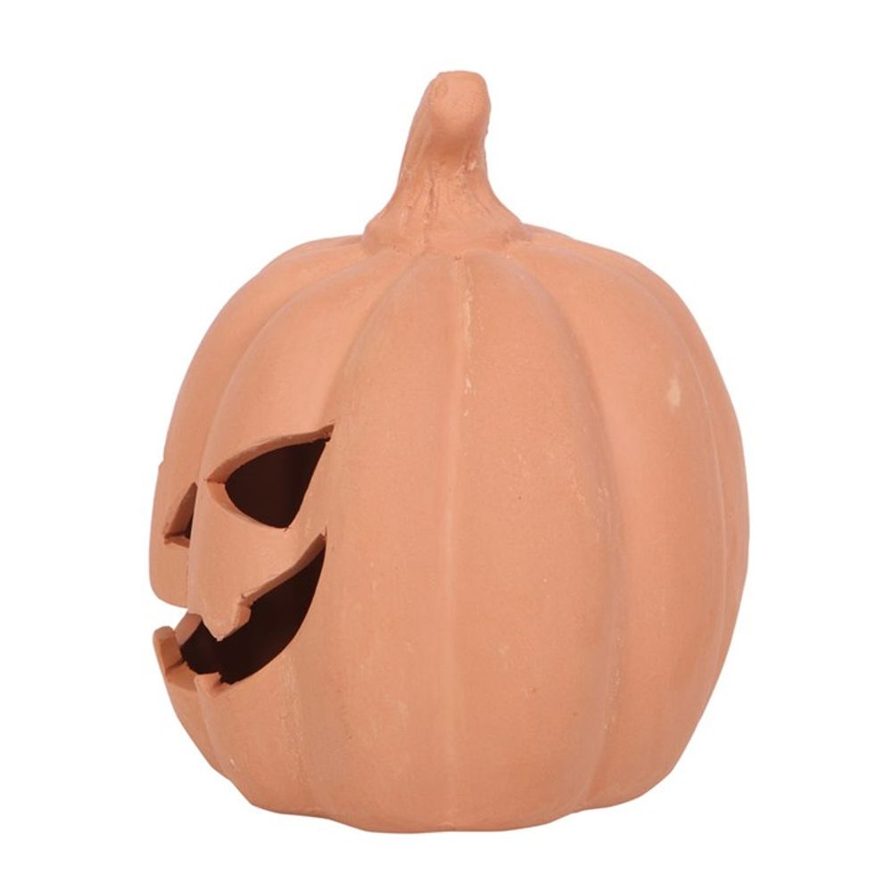 12.5cm Terracotta Pumpkin Ornament - ScentiMelti  12.5cm Terracotta Pumpkin Ornament