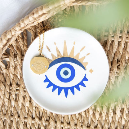 All Seeing Eye Necklace & Dish Gift Set - ScentiMelti  All Seeing Eye Necklace & Dish Gift Set