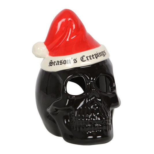 Seasons Creepings Skull Tealight Holder - ScentiMelti  Seasons Creepings Skull Tealight Holder