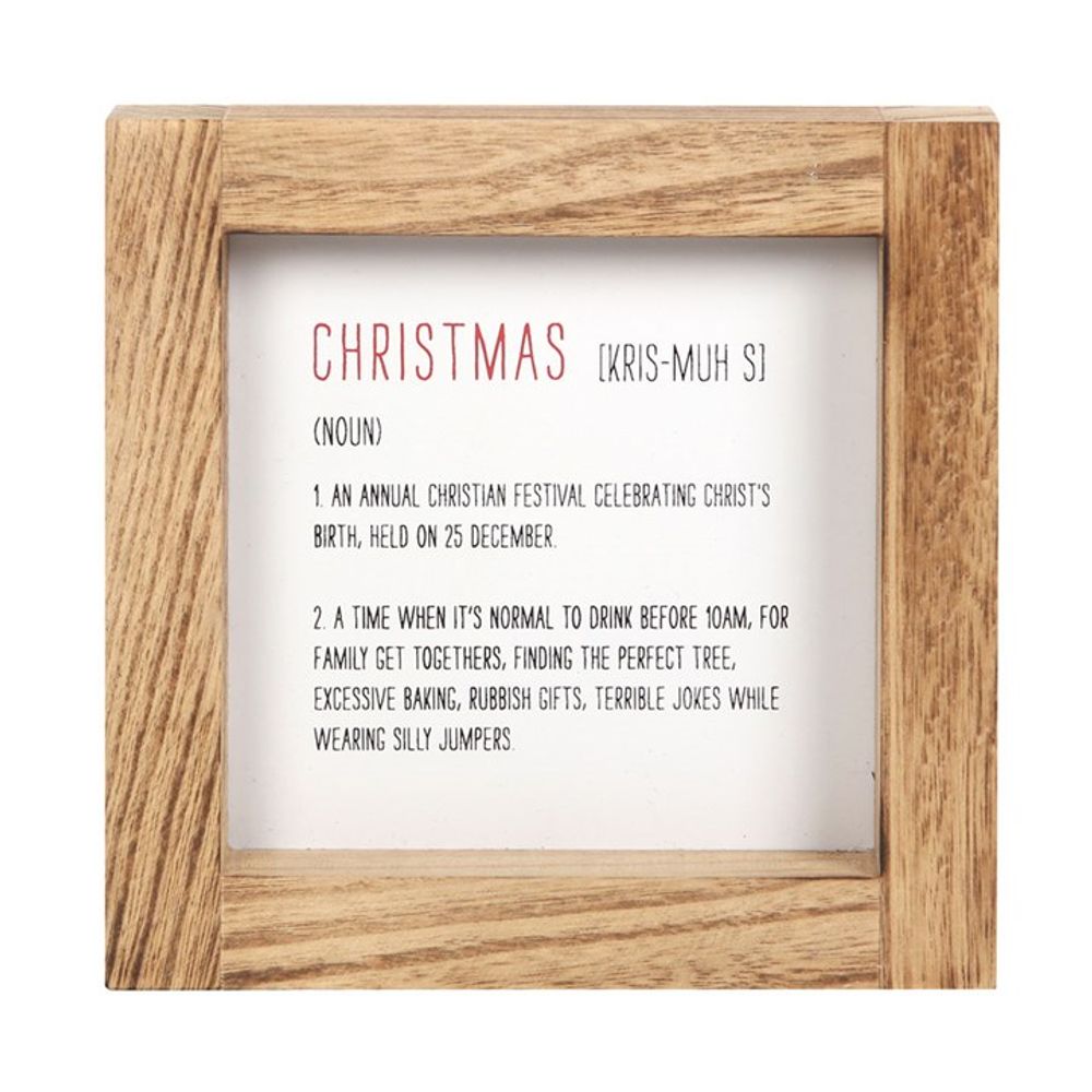 Christmas Definition Wooden Sign - ScentiMelti  Christmas Definition Wooden Sign