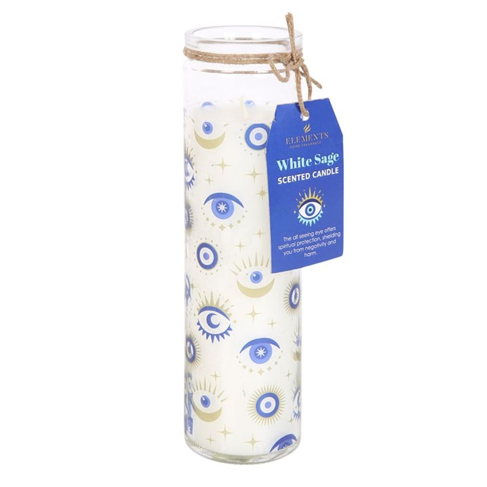 All Seeing Eye White Sage Tube Candle - ScentiMelti  All Seeing Eye White Sage Tube Candle