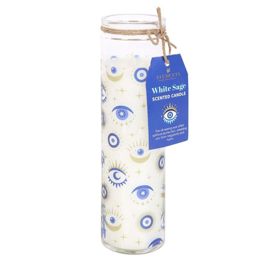 All Seeing Eye White Sage Tube Candle - ScentiMelti  All Seeing Eye White Sage Tube Candle