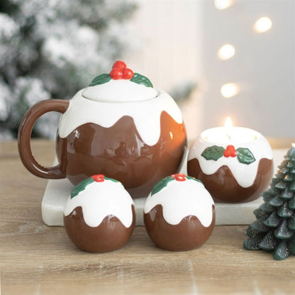 Christmas Pudding Tealight Candle Holder - ScentiMelti  Christmas Pudding Tealight Candle Holder