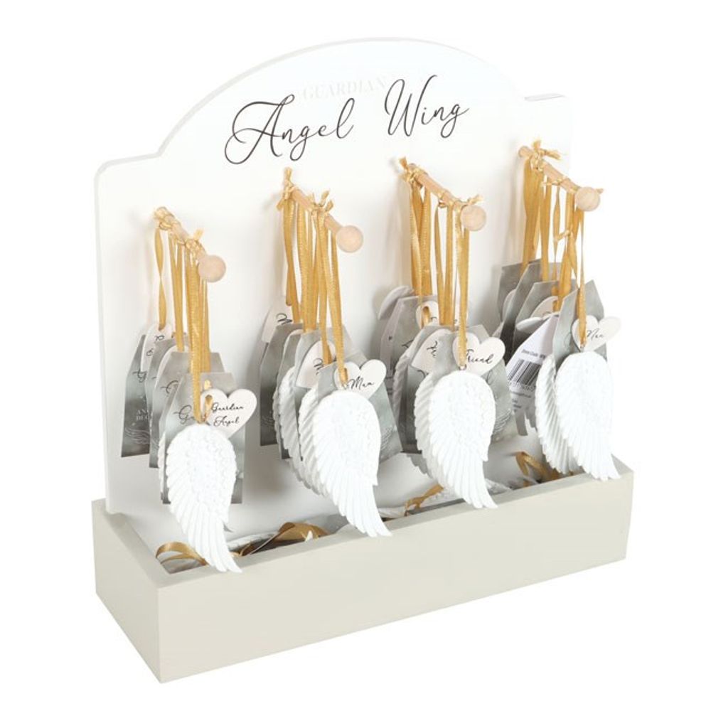 Set of 24 Angel Wing Hanging Decorations on Display - ScentiMelti  Set of 24 Angel Wing Hanging Decorations on Display