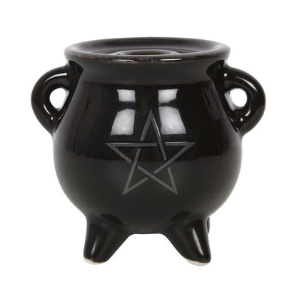 Pentagram Cauldron Ceramic Incense Holder - ScentiMelti  Pentagram Cauldron Ceramic Incense Holder