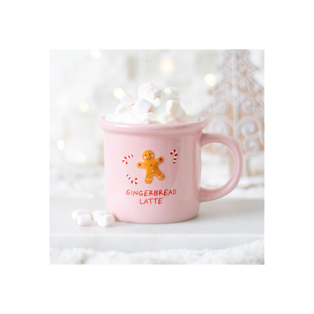 Pink Gingerbread Latte Mug - ScentiMelti  Pink Gingerbread Latte Mug