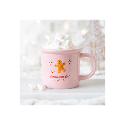 Pink Gingerbread Latte Mug - ScentiMelti  Pink Gingerbread Latte Mug