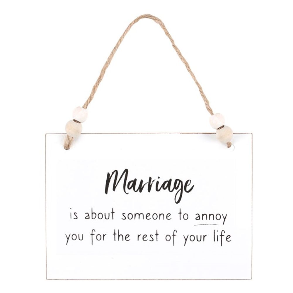 Marriage Someone To Annoy Hanging Sign - ScentiMelti  Marriage Someone To Annoy Hanging Sign