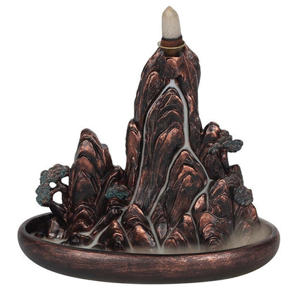 Bronze Effect Island Backflow Incense Burner - ScentiMelti  Bronze Effect Island Backflow Incense Burner