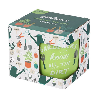 Gardeners Know All The Dirt Ceramic Mug - ScentiMelti Home Fragrance, Beauty & Gifts UK