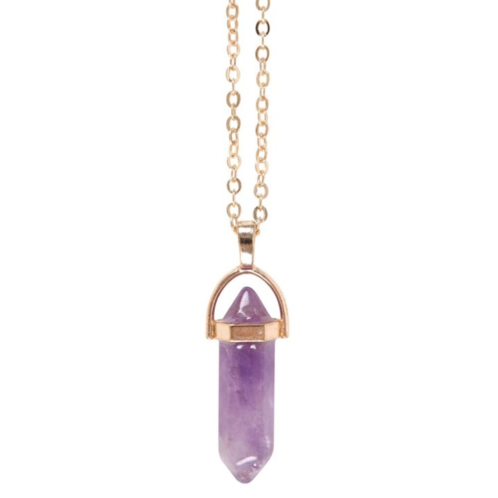 Amethyst Crystal Necklace Card - ScentiMelti  Amethyst Crystal Necklace Card