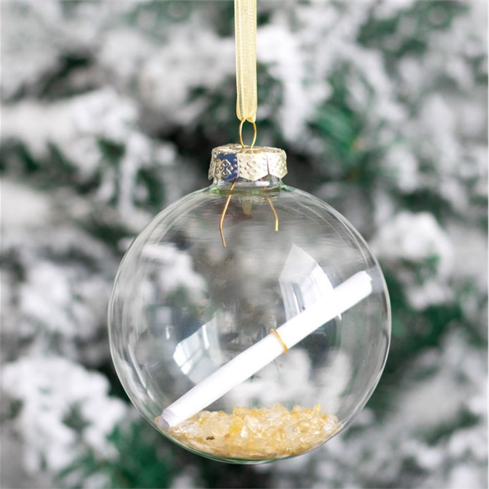 Citrine Manifestation Christmas Bauble Kit - ScentiMelti  Citrine Manifestation Christmas Bauble Kit