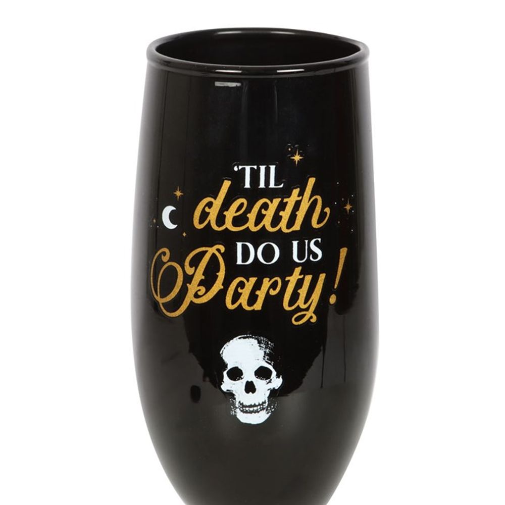 Til Death Do Us Party Champagne Flute Set - ScentiMelti  Til Death Do Us Party Champagne Flute Set