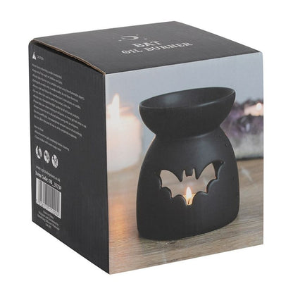 Black Bat Cut Out Oil Burner - ScentiMelti  Black Bat Cut Out Oil Burner