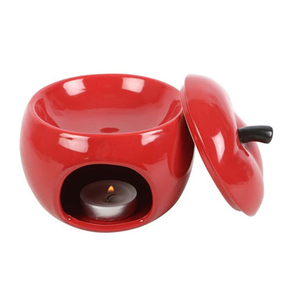 Red Apple Ceramic Oil Burner - ScentiMelti  Red Apple Ceramic Oil Burner