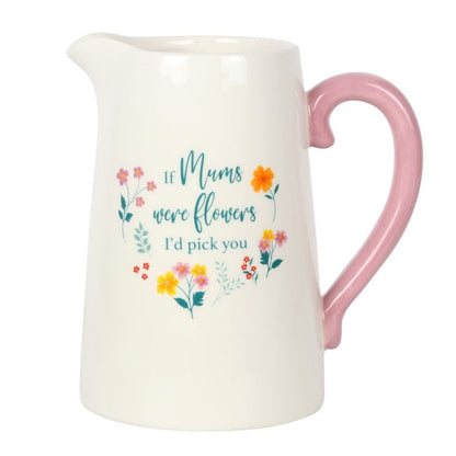 If Mums Were Flowers Ceramic Flower Jug - ScentiMelti  If Mums Were Flowers Ceramic Flower Jug