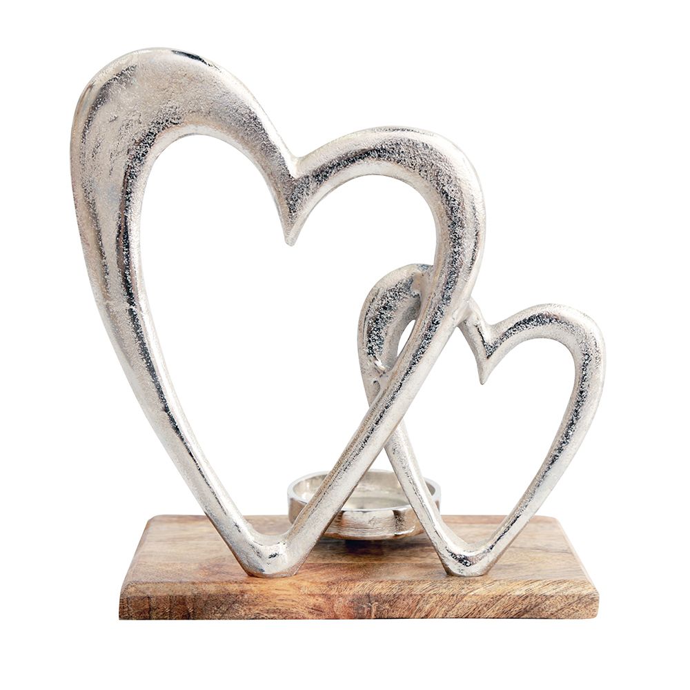 Double Heart Tealight Holder - ScentiMelti  Double Heart Tealight Holder