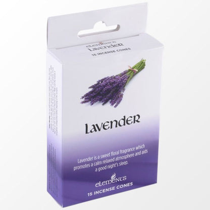 Set of 12 Packets of Elements Lavender Incense Cones - ScentiMelti  Set of 12 Packets of Elements Lavender Incense Cones