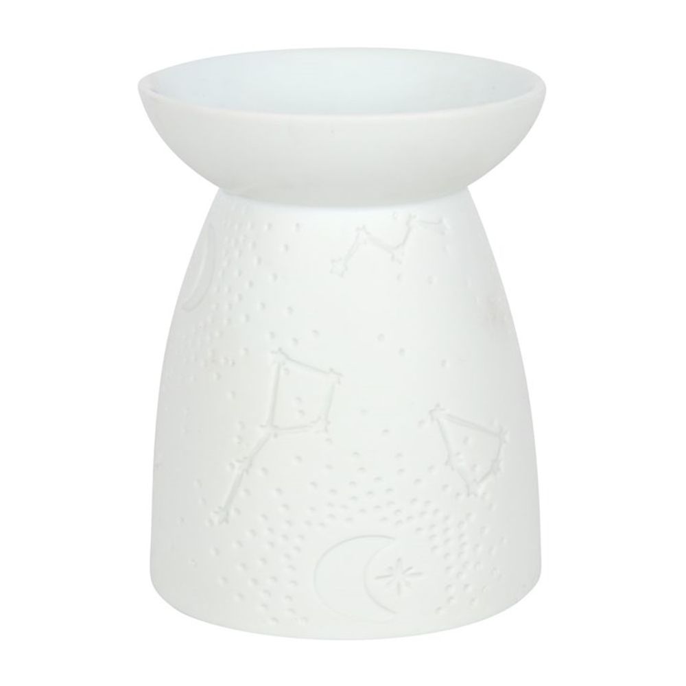 White Ceramic Constellation Oil Burner - ScentiMelti  White Ceramic Constellation Oil Burner