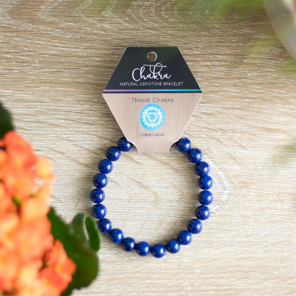 Throat Chakra Lapis Lazuli Gemstone Bracelet - ScentiMelti  Throat Chakra Lapis Lazuli Gemstone Bracelet