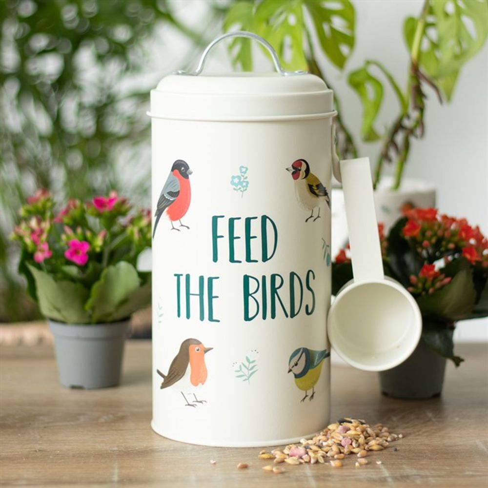 Feed the Birds Bird Seed Tin and Scoop - ScentiMelti  Feed the Birds Bird Seed Tin and Scoop