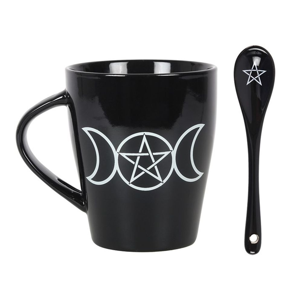 Triple Moon Mug and Spoon Set - ScentiMelti Home Fragrance, Beauty & Gifts UK