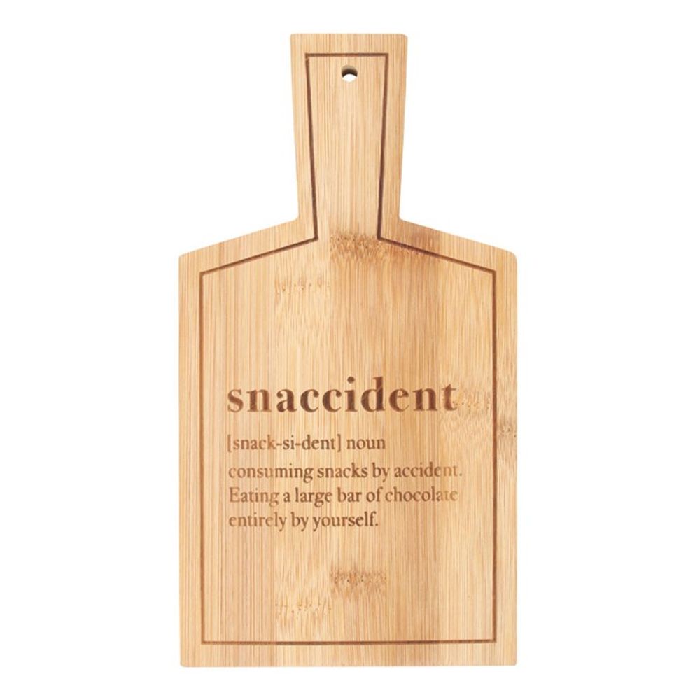 Snaccident Bamboo Serving Board - ScentiMelti Home Fragrance, Beauty & Gifts UK