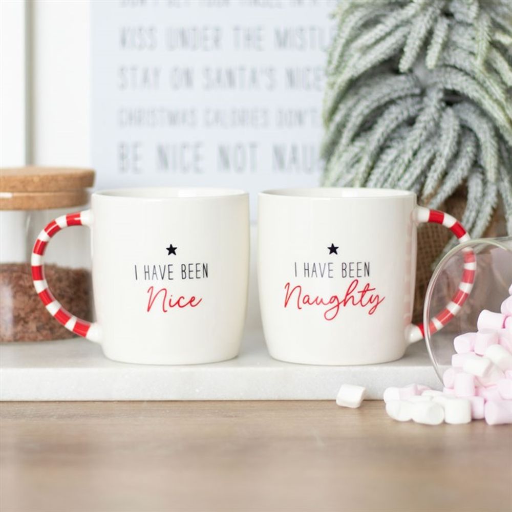 Naughty and Nice Couples Mug Set - ScentiMelti  Naughty and Nice Couples Mug Set