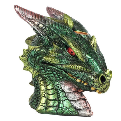 Large Green Dragon Head Backflow Incense Burner - ScentiMelti  Large Green Dragon Head Backflow Incense Burner