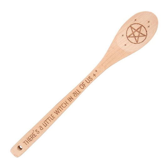 Little Witch in All of Us Wooden Pentagram Spoon - ScentiMelti  Little Witch in All of Us Wooden Pentagram Spoon