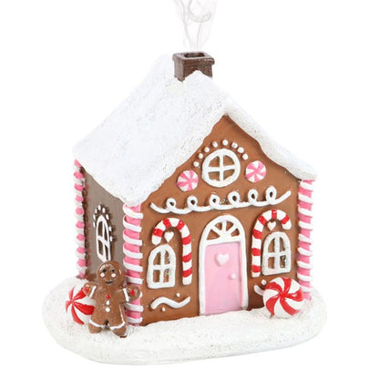 Pink Gingerbread House Incense Cone Burner - ScentiMelti  Pink Gingerbread House Incense Cone Burner