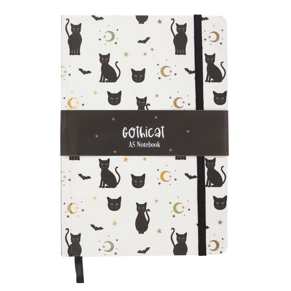 Gothicat A5 Notebook - ScentiMelti Home Fragrance, Beauty & Gifts UK