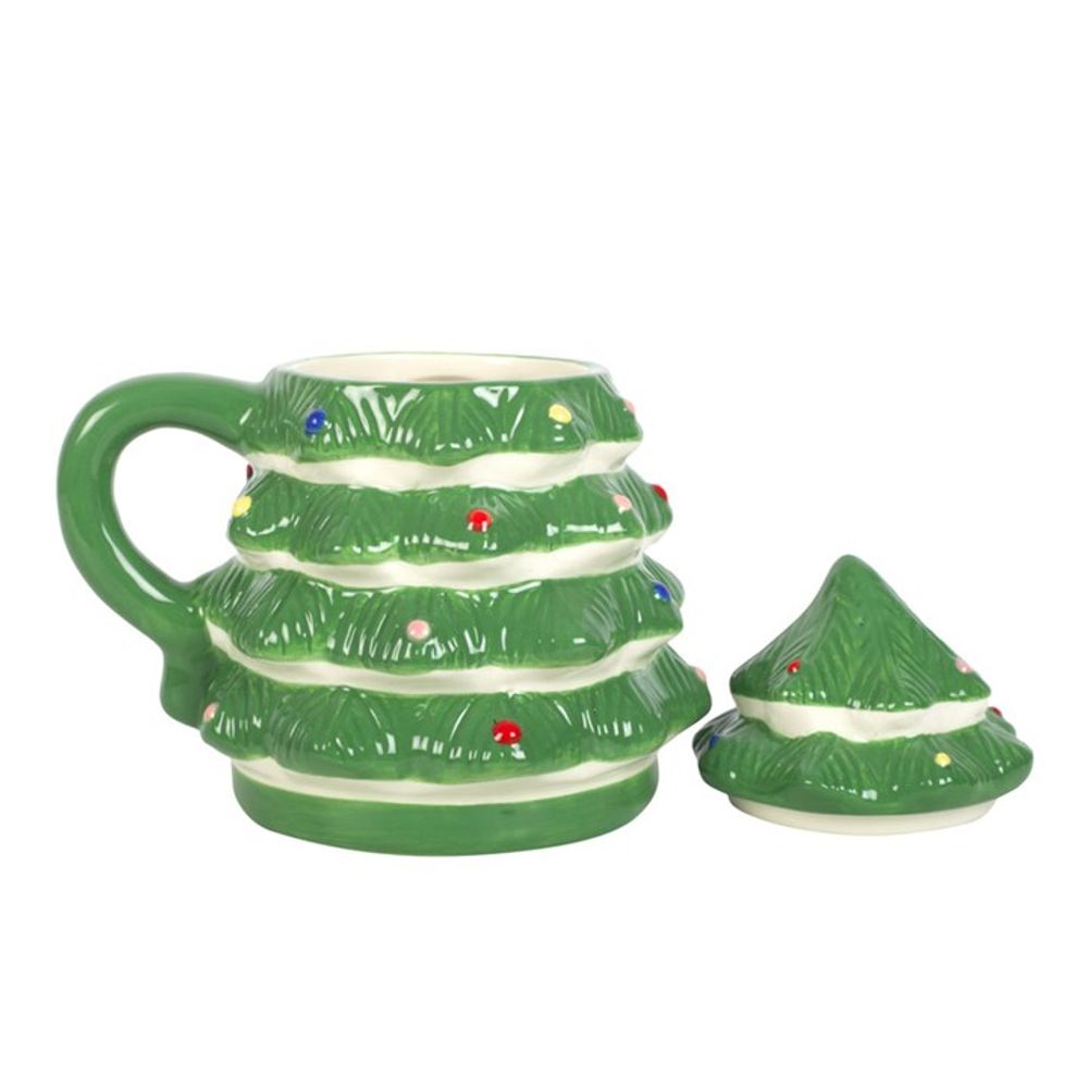 Green Christmas Tree Shaped Mug - ScentiMelti  Green Christmas Tree Shaped Mug