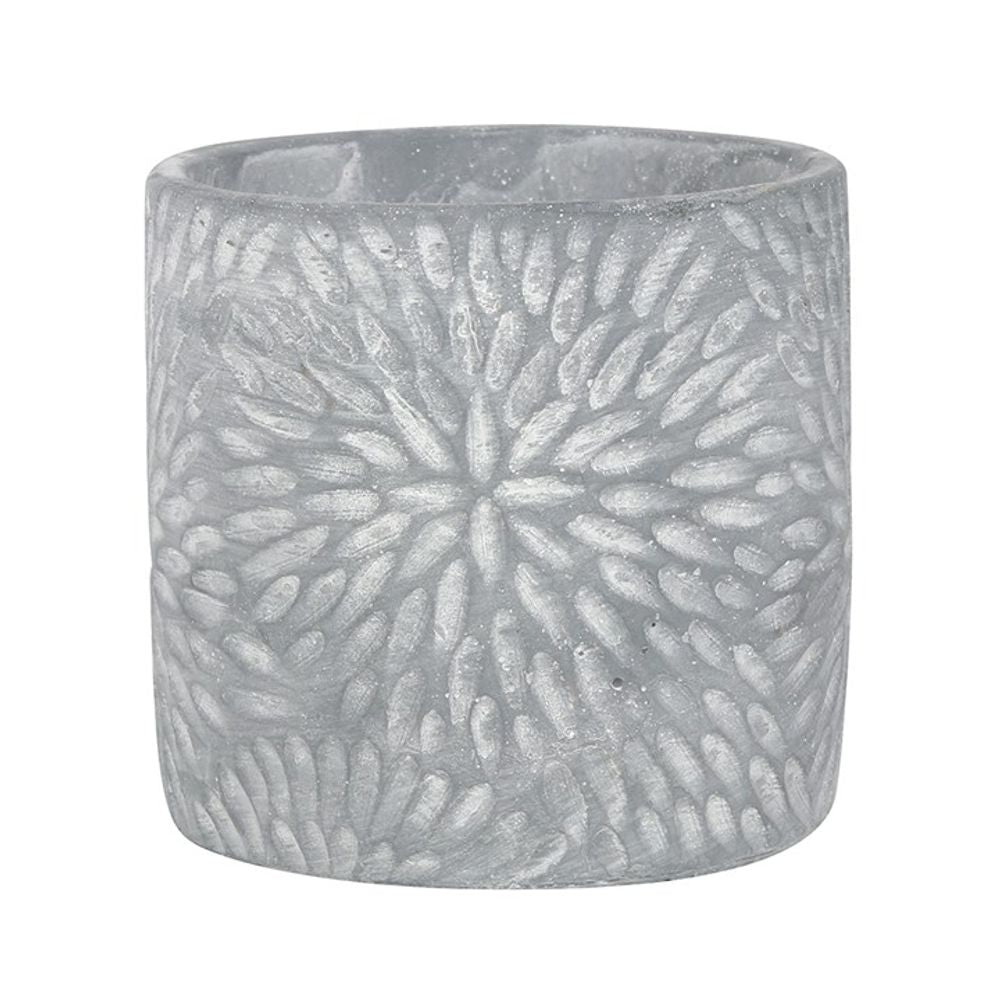 Grey Textured Plant Pot - ScentiMelti Home Fragrance, Beauty & Gifts UK