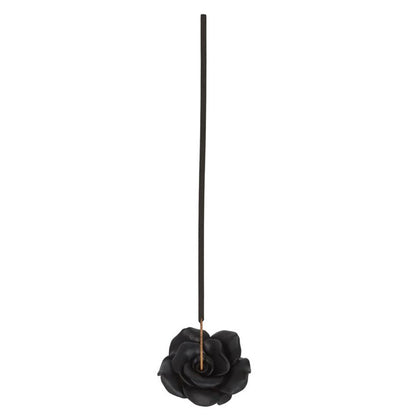 Black Rose Resin Incense Stick Holder - ScentiMelti  Black Rose Resin Incense Stick Holder