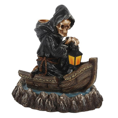 Grim Reaper Boat Backflow Incense Burner - ScentiMelti  Grim Reaper Boat Backflow Incense Burner