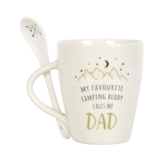 Dad Camping Buddy Mug and Spoon Set - ScentiMelti  Dad Camping Buddy Mug and Spoon Set