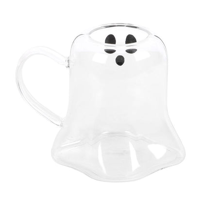 Ghost Shaped Glass Mug - ScentiMelti  Ghost Shaped Glass Mug