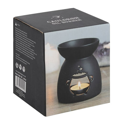 Black Cauldron Cut Out Oil Burner - ScentiMelti  Black Cauldron Cut Out Oil Burner