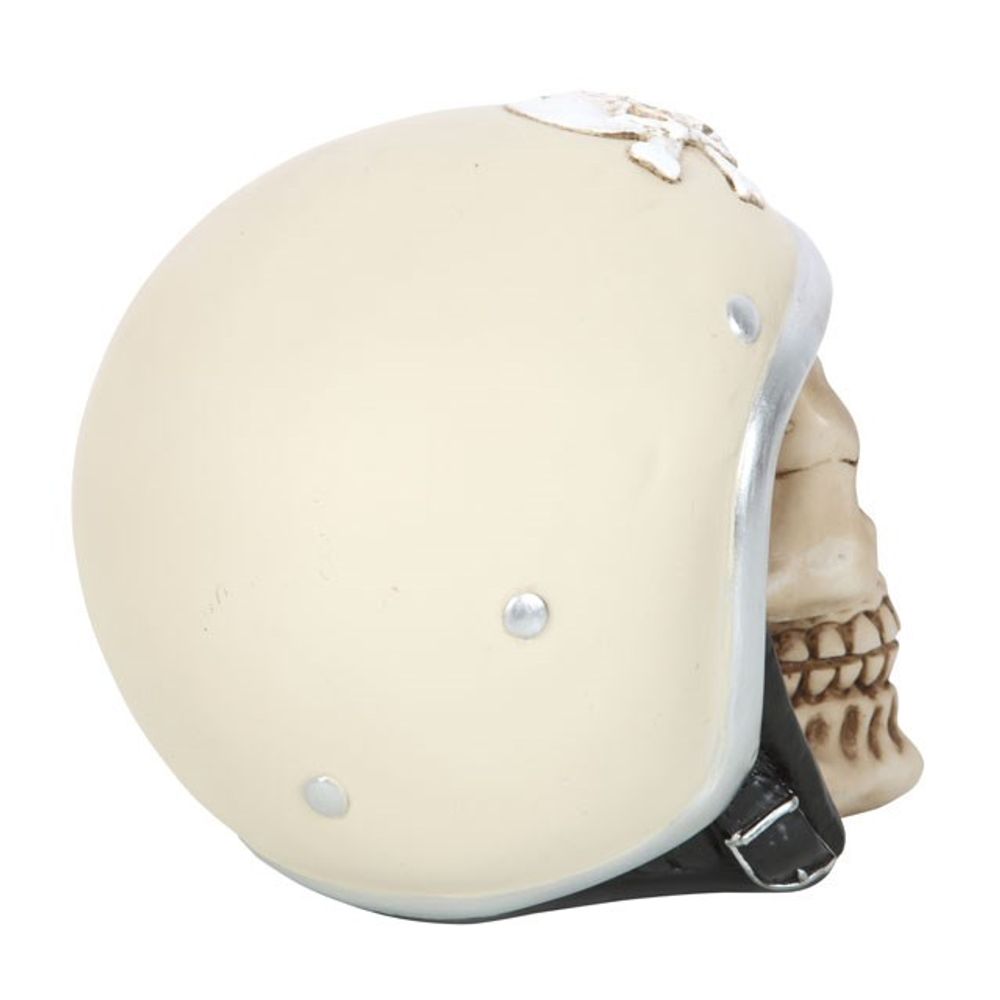 Skull Ornament with Helmet - ScentiMelti  Skull Ornament with Helmet