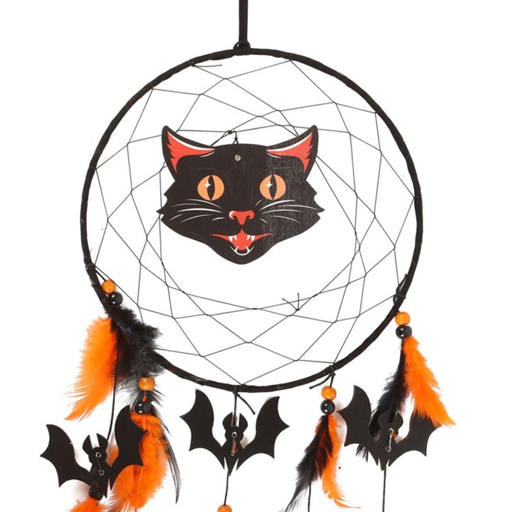 Black Cat Halloween Dreamcatcher - ScentiMelti  Black Cat Halloween Dreamcatcher