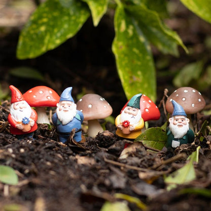 Set of 4 Mini Gnome Plant Pot Pals - ScentiMelti  Set of 4 Mini Gnome Plant Pot Pals