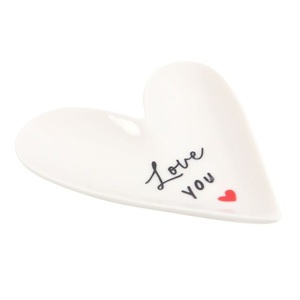 Love You Heart Trinket Dish - ScentiMelti Home Fragrance, Beauty & Gifts UK